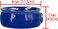 Linkidea Ceramic Shaving Soap Bowl with Non-Slip Handle, Wide Mouth, Large Capacity, Easier to Lather Ridges, Wet Razor Shave Cream Bowl for Men, Royalblue