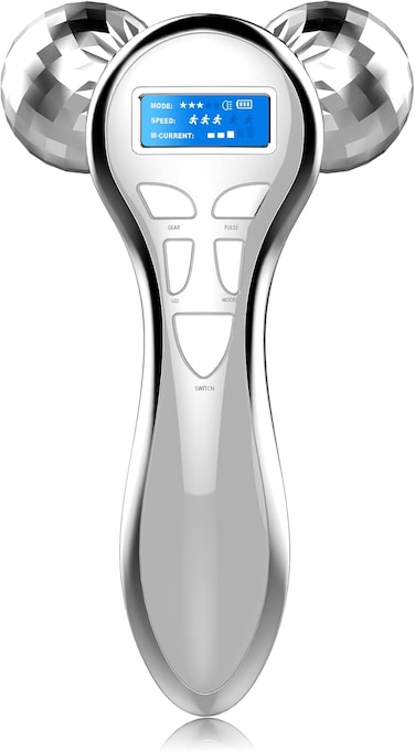 Microcurrent Facial Device, Microcurrent Face Massager Roller, 4D Facial Massager Beauty Skin Care Tool for Face Eye Neck, Gifts for Women