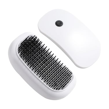 BS-MALL Scalp Massage Comb Electric Massage Brush Portable Hair Comb White Home Spa for Head White
