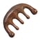 Wooden Massager Comb Scalp Stimulator Comb Head Scalp Comb with Wide Toot Sandalwood Round Tooth Comb Gua Sha for Luxurious Hair Care Fatigue Relieve Acupoint Massager