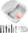 Collapsible Foot Spa Bath with Heat and Massage Rollers, Foot Bath with Acupressure Massage Points,Red Light,Foldable Foot Spa with Smart Heating for Home Spa Use for Valentines Gift