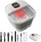 Collapsible Foot Spa with Heat, Touchscreen, Foldable Foot Bath Massager with Temperature Control, Foot Massage Rollers, Pedicure Foot Spa for Home, Office, Relaxation, Valentines Gift for Men &amp; Women