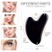 Gua Sha Facial Tools Black Guasha Stone for Skincare Face Body Relieve Muscle Tensions Reduce Puffiness (Black