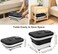 H&amp;B Luxuries Collapsible Foot Spa Massager with Heat, 6 Rollers, Bubble &amp; Shower, LED Display &amp; Remote Control, Electric Foot Bath for Stress Relief, Black