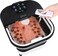 H&amp;B Luxuries Collapsible Foot Spa Massager with Heat, 6 Rollers, Bubble &amp; Shower, LED Display &amp; Remote Control, Electric Foot Bath for Stress Relief, Black