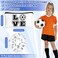 Sweetude 24 Pcs Soccer Gifts 12 Makeup Bag 12 Satin Scrunchies for Girls Portable Cosmetic Travel Bag Elastic Hair Ties Soccer Favors for Women Girls Team Players(White)