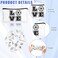Sweetude 24 Pcs Soccer Gifts 12 Makeup Bag 12 Satin Scrunchies for Girls Portable Cosmetic Travel Bag Elastic Hair Ties Soccer Favors for Women Girls Team Players(White)