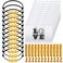 Hicarer 36 Pieces Team Gifts Set: 12 Softball Charm Bracelets, 12 Small Portable Makeup Bags, 12 Elastic Hair Scrunchies for Women and Men