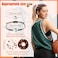 40 Pcs Basketball Accessories Set - 20 Adjustable Bracelets and 20 Elastic Hair Scrunchies - Sport Gifts for Girls, Teens, Players, Party