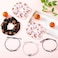 40 Pcs Basketball Accessories Set - 20 Adjustable Bracelets and 20 Elastic Hair Scrunchies - Sport Gifts for Girls, Teens, Players, Party