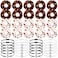 40 Pcs Basketball Accessories Set - 20 Adjustable Bracelets and 20 Elastic Hair Scrunchies - Sport Gifts for Girls, Teens, Players, Party