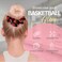 Infinity Collection - Basketball Scrunchies (Black) - No-Crease &amp; Tangle, Premium Velvet Hair Accessories - For All Hair Types - Gifts for Sports Fan