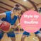Infinity Collection - Basketball Scrunchies (Black) - No-Crease &amp; Tangle, Premium Velvet Hair Accessories - For All Hair Types - Gifts for Sports Fan