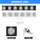 46PCS Volleyball Hair Ties &amp; Volleyball Hair Bands Bulk, Elastic Volleyball-bracelets-Volleyball-Hair for Ponytail, Cool Volleyball Sports Hair Ties Volleyball-Ribbon-Team-Player-Gifts (Black, White)