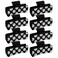 Yunlly Volleyball Hair Accessories - 8 Pcs 4.1" Large Rectangle Hair Claw Clips for Girls, Players and Teams - Volleyball Team Gifts
