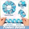 20 Pieces Silk Satin Scrunchies Hair Bands Ponytail Holders - Elastic Hair Ties with Volleyball Pattern, 10 Colors for Girls, Women &amp; Sports Teams