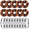 10 Pieces Adjustable Sport Hair Scrunchies and Bracelets for Teen Basketball, Volleyball, Soccer, and Softball Players