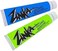 Zinka Colored Nosecoat Zinc Oxide Based Water Resistant 2 Pack Bundle 0.6 Ounce Tube - Blue Green