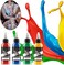 Tattoo Ink - Tattoo Ink Set - Micro Knife Paint and UV Tattoo Ink -Tattoo Supplies - for Professional Body Tattooing and Art Painting（14 Colors 1 oz/Bottle）