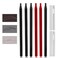6pcs Waterproof Red Microblading Eyebrow Mapping Pencil Hard Core Peel Off Permanent Makeup Lip Tattoo Pencil (Mix Color with Blades)