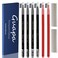 6pcs Waterproof Red Microblading Eyebrow Mapping Pencil Hard Core Peel Off Permanent Makeup Lip Tattoo Pencil (Mix Color with Blades)