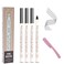 Microblading Eyebrow Pen 4 Pack Dark Grey Brow Pencil 3D Waterproof Eyebrow Pen Waterproof Eyebrow Pencil Micro-Fork Tip Brow Pen Natural All Day Eyebrow Makeup
