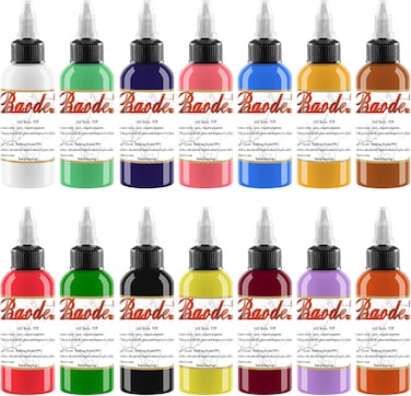 Tattoo Ink Set - Tattoo Ink - Suitable for Professional Tattoo and Art Painting(14 Colors30ml / Bottle)