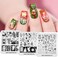 KADS 3PCS Nail Art Stamping Plates Christmas Snowflake Santa Christmas Socks Tree Bell Nail Stamp Template for DIY Nail Decoration
