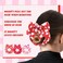 6 Pcs Valentine&lsquo;s Day Bow Hair Scrunchies Pink Red Heart Design Hair Ties Scrunchy Elastics Bands Bulk Romantic Heart Valentines Hair Accessories for Women Girls Galentines Day Gifts