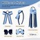 DEEKA Light Blue &amp; Navy School Hair Accessories Set 13 Pcs Uniform Hair Bow Headband Clips Hair Ties Curly Korker Bows for Little Toddler School Girls (Light Blue&amp;Navy)