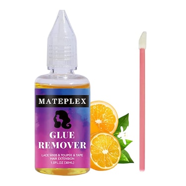 Wig Glue Remover for Front Lace Wig, Fast Acting Gentle Solvent for Lace Wig, Closure Hairpiece and Toupee Systems，Removes Hair Glue,Wig Tape, Double Sided Extension Tape 30ml (White) (Yellow)