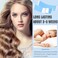 Maitys 120 Pieces Lace Front Wig Tape Double Sided Adhesive Waterproof C-Shaped for Long Short No Hair Wigs Toupees Pieces and Extension(Blue)