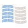 Wig Tape for Lace Wigs Waterproof Double-Sided Strong Adhesive Tape Lace Front Wig Tape C Curve 36 Pieces Blue Color