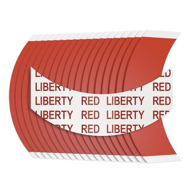 Liberty Red Liner Hair Tape Strips   Made in USA   CC Curve Contours   Doublesided Bonding Wig Tape for Polyurethane, 1-2 Week Daily Hold