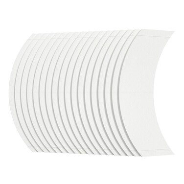 1522 3M Clear Wig Tape   36 Pieces CC Curve   Double Sided Clear Toupee Adhesive   Made in USA