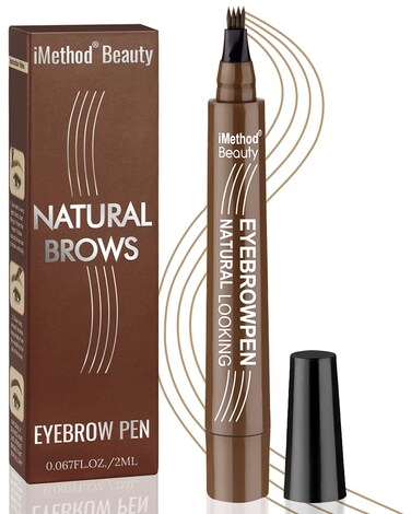 Eyebrow Pen - iMethod Upgrade Eyebrow TattooPen, Eyebrow Makeup, Long Lasting, Waterproof and Smudge-proof, Light Brown
