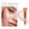 Go Ho Liquid Highlighter Wand,White Pink Highlighter Makeup Stick with Cushion Applicator,Smooth Creamy Liquid Highlighter Blendable Glowing Face Illuminator Contouring Makeup,03# Highlighter Makeup