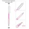 Pink Eyebrow Press in core Microblading Marker Pens, TgoBeauty 2pcs Skin Marker Pen Eyebrow Makeup Position Mapping Mark Tools Eyebrow Mapping Pen Stencil with 4 replacement refills (Pink)