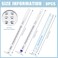 8 Pieces Microblading Marker Pen with Paper Ruler Skin Marker Eyebrow Permanent Makeup Position Mark Tools Markers Pen for Eyebrow Lips Skin (White and Purple,Single-Head)