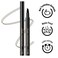 Eyebrow Pencil (Dark Brown), Microblade Eyebrow Pen, 4 Point Microblade Brow Pen for Hair-Like Effect, Smudge-proof, Waterproof and Long Lasting