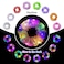 8 Pcs Light Up Mermaid Scrunchies, LED Hair Scrunchy for Girl &amp; Women, Multi Light Modes, Glow in the Dark Accessories for Rave Neon Slumber Party
