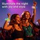8 Pcs Light Up Mermaid Scrunchies, LED Hair Scrunchy for Girl &amp; Women, Multi Light Modes, Glow in the Dark Accessories for Rave Neon Slumber Party