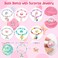 6 Large Bath Bombs for Kids Girls, Bath Bombs with Surprise Inside Natural Organic Bubble Bath Set with Bracelets Rings Toys Handmade Bathbombs Gifts for Christmas Basket Stuffer Easter Valentines Day