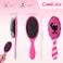 Hotop 24 Pcs Hot Pink Girl Princess Party Favors for 8 Girls, Girl Party Supplies Include 9 Inch Hair Brush for Girls Detangling Brush Scrunchies Organza Bag for Makeup Kit Hair Accessories