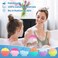 Bath Bombs for Kids Girls, 6 PCS Mermaid Bath Bombs with Surprise Inside Natural Organic Kids Bath Bombs Shell Set with Pearl Jewelry Bathbombs Gifts for Girls Birthday Christmas Easter Party Favors