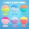 Bath Bombs for Kids Girls, 6 PCS Mermaid Bath Bombs with Surprise Inside Natural Organic Kids Bath Bombs Shell Set with Pearl Jewelry Bathbombs Gifts for Girls Birthday Christmas Easter Party Favors