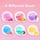 Unicorn Bath Bombs for Kids with Surprise Inside, 6 Pcs Oversized Handmade Bath Bombs with Jewelry Toys &amp; Cross-Body Bag, Gift for Girls Aged 3-12, Christmas, Birthday