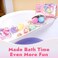 Unicorn Bath Bombs for Kids with Surprise Inside, 6 Pcs Oversized Handmade Bath Bombs with Jewelry Toys &amp; Cross-Body Bag, Gift for Girls Aged 3-12, Christmas, Birthday