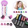 MSDADA Hair Chalk - New Hair Chalk Comb Temporary Bright Washable Hair Color Dye for Girls Kids with Hair Extensions Clips - Birthday Party Christmas Gifts Toys for Girls Kids Age 6-8-10-12 Years Old