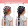 New Hair Chalk Comb for Girls Kids with light hair, Washable Temporary Hair Color Dye for Kids Age 5 6 7 8 9 10+ Birthday Party Gift Cosplay DIY, Halloween, Christmas (Black, White)